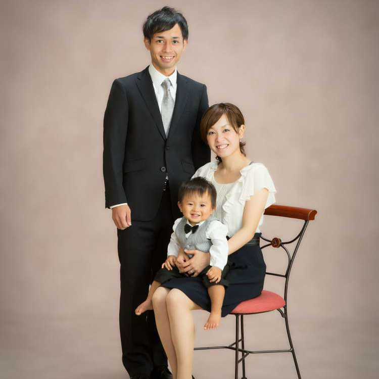 家族写真スタジオ撮影