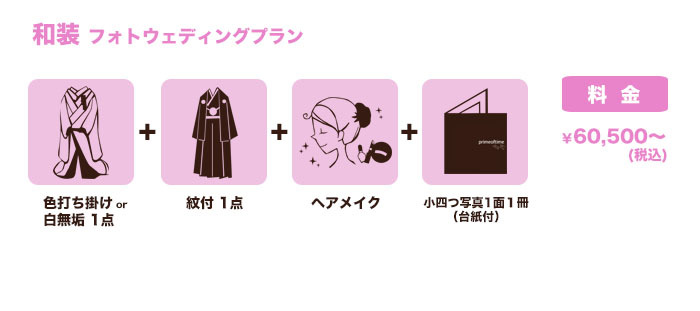 和装 フォトウェディングプラン