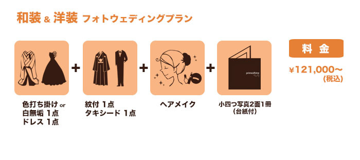 和洋装 フォトウェディングプラン