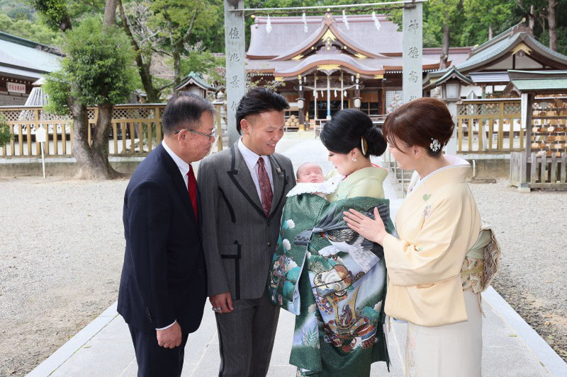 徳島でのお宮参り出張撮影の様子