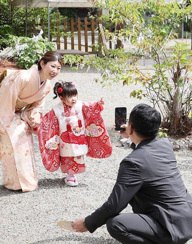 徳島での七五三 出張撮影の様子
