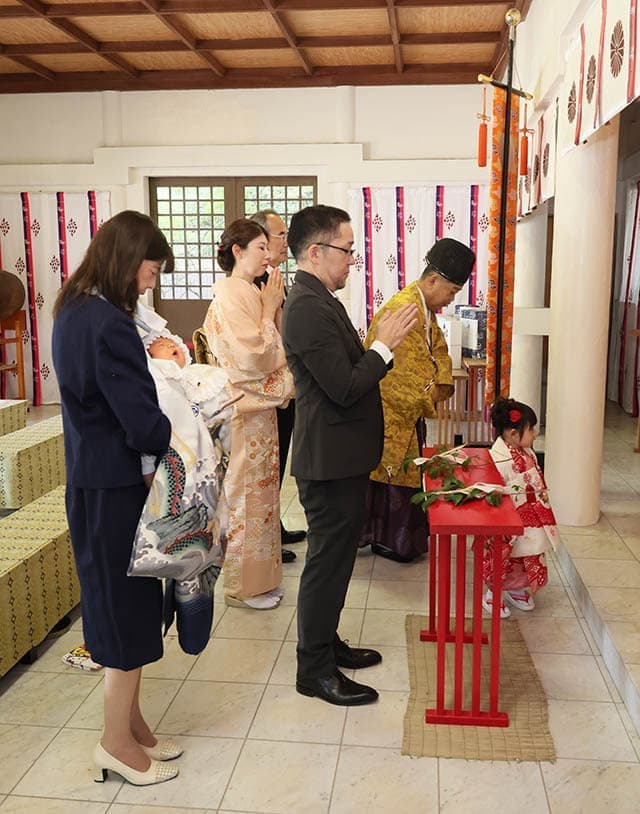 徳島 忌部神社での七五三 出張撮影の様子
