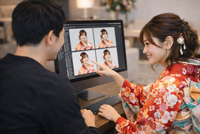 撮影後のお写真セレクト