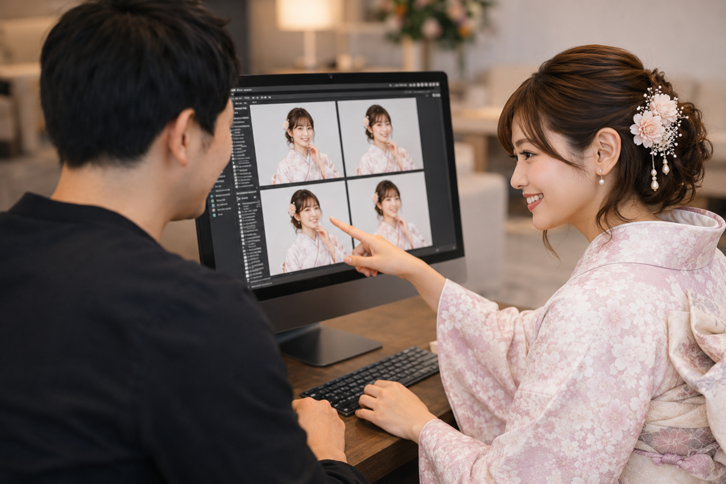 撮影後のお写真セレクト