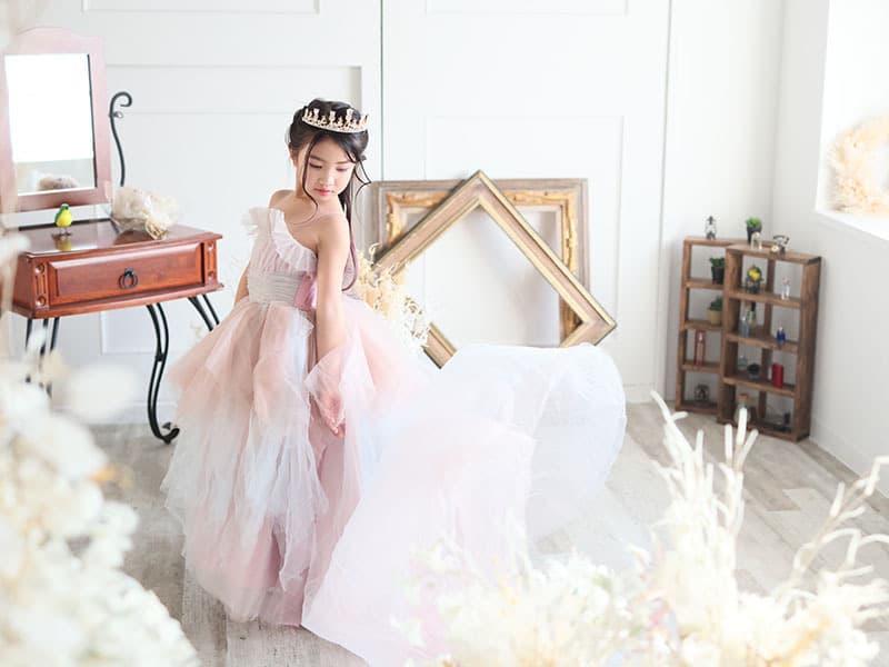 ドレスでの七五三撮影