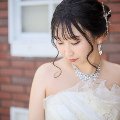 館内撮影スポット 屋上のレンガ壁