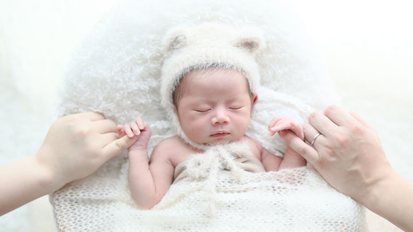 徳島のニューボーンフォト撮影は