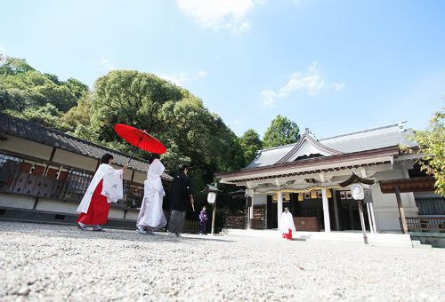 忌部神社での撮影