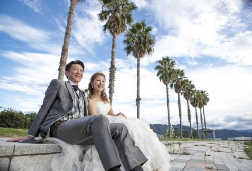 父母ヶ浜での海ロケ