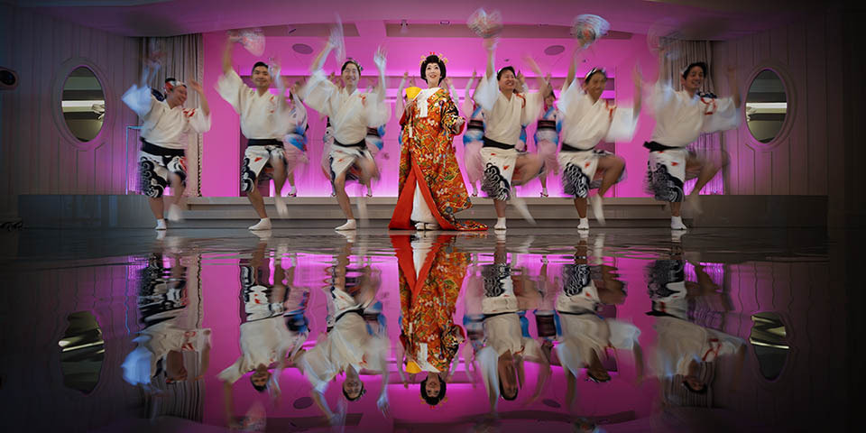 徳島の阿波おどりでフォトウェディング