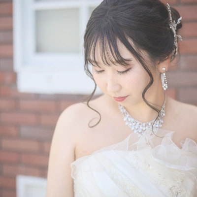 館内撮影スポット 屋上のレンガ壁