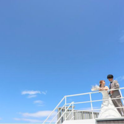 屋上階段も館内撮影スポットです。